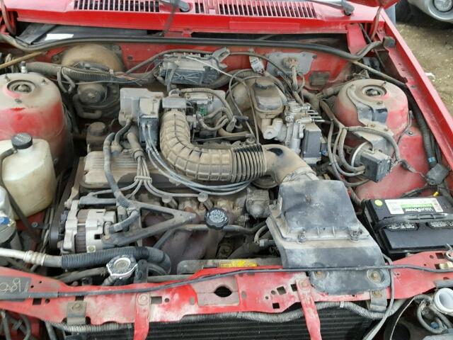 1G1JC5449P7190073 - 1993 CHEVROLET CAVALIER V RED photo 7