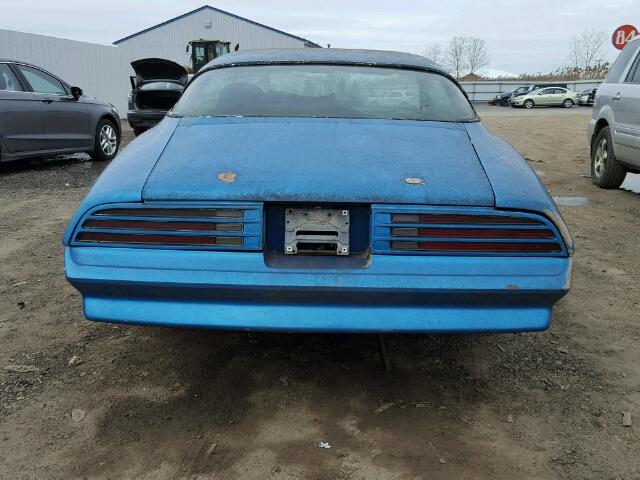 2T87U8L158119 - 1978 PONTIAC FIREBIRD BLUE photo 10