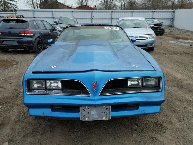 2T87U8L158119 - 1978 PONTIAC FIREBIRD BLUE photo 9