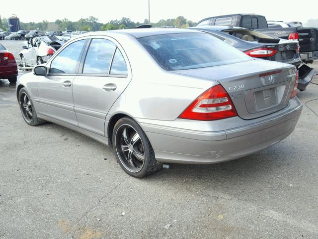 WDBRF40J13F422333 - 2003 MERCEDES-BENZ C 230K SPO SILVER photo 3