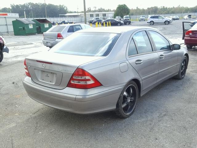 WDBRF40J13F422333 - 2003 MERCEDES-BENZ C 230K SPO SILVER photo 4