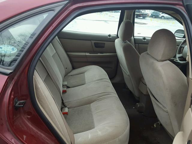 1FAFP532X4G179618 - 2004 FORD TAURUS SE BURGUNDY photo 6