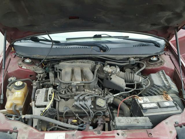 1FAFP532X4G179618 - 2004 FORD TAURUS SE BURGUNDY photo 7