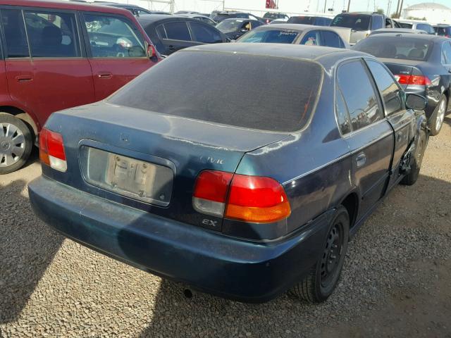 2HGEJ8545VH512564 - 1997 HONDA CIVIC EX GREEN photo 4