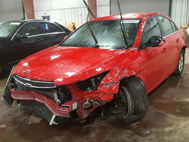 1G1PC5SB1E7282075 - 2014 CHEVROLET CRUZE LT RED photo 2