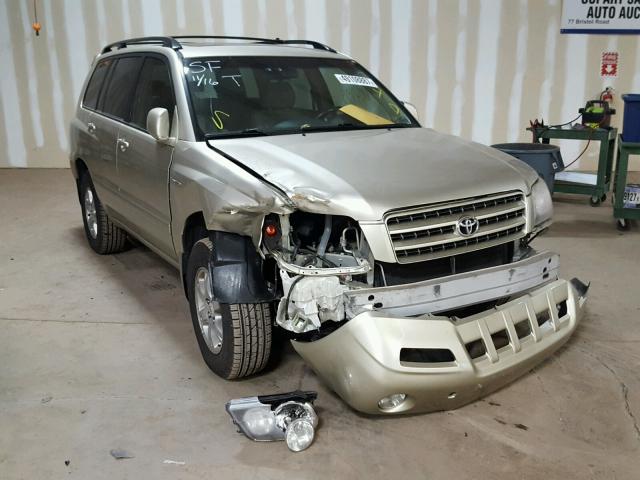 JTEHF21A310008045 - 2001 TOYOTA HIGHLANDER TAN photo 1