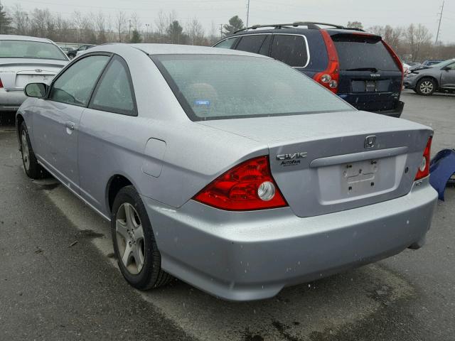 1HGEM21945L018186 - 2005 HONDA CIVIC EX SILVER photo 3