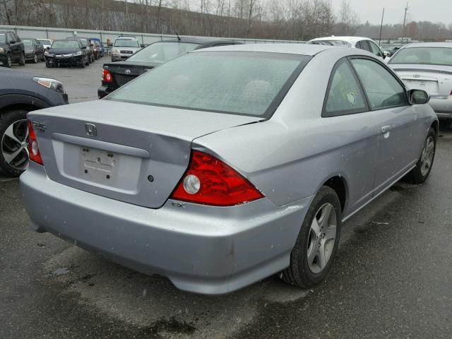 1HGEM21945L018186 - 2005 HONDA CIVIC EX SILVER photo 4