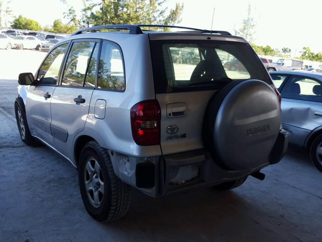 JTEGD20V350091729 - 2005 TOYOTA RAV4 SILVER photo 3