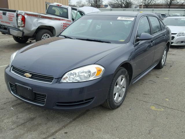 2G1WT57K891235407 - 2009 CHEVROLET IMPALA 1LT BLACK photo 2