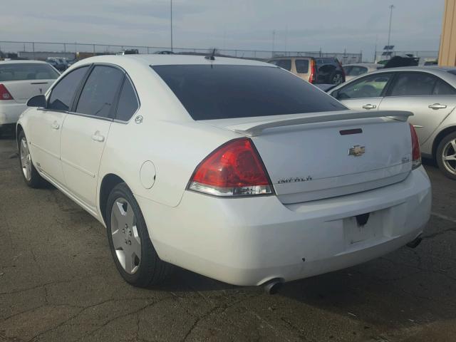 2G1WD58C069235130 - 2006 CHEVROLET IMPALA SUP WHITE photo 3