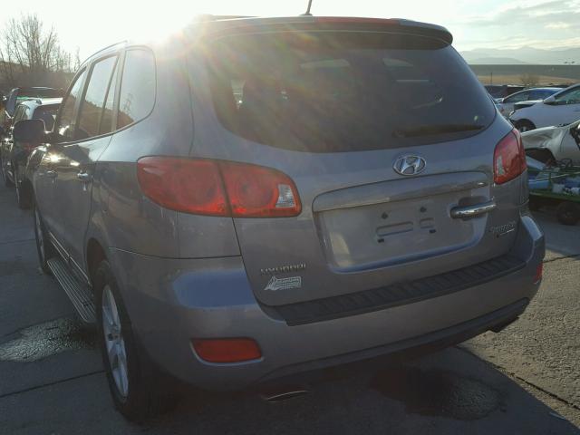 5NMSH73E58H219338 - 2008 HYUNDAI SANTA FE S SILVER photo 3