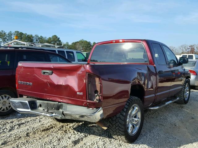 1D7HA18N13S194011 - 2003 DODGE RAM 1500 S BURGUNDY photo 4