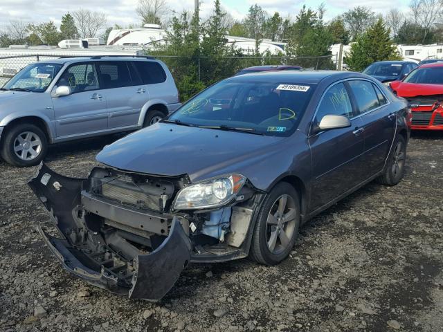 1G1ZC5E04CF175043 - 2012 CHEVROLET MALIBU 1LT GRAY photo 2