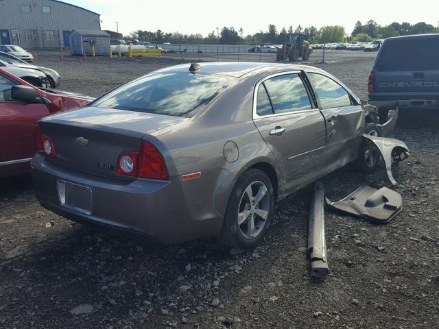 1G1ZC5E04CF175043 - 2012 CHEVROLET MALIBU 1LT GRAY photo 4