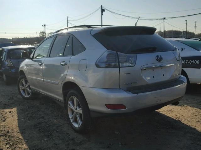 JTJHW31U782853707 - 2008 LEXUS RX 400H SILVER photo 3