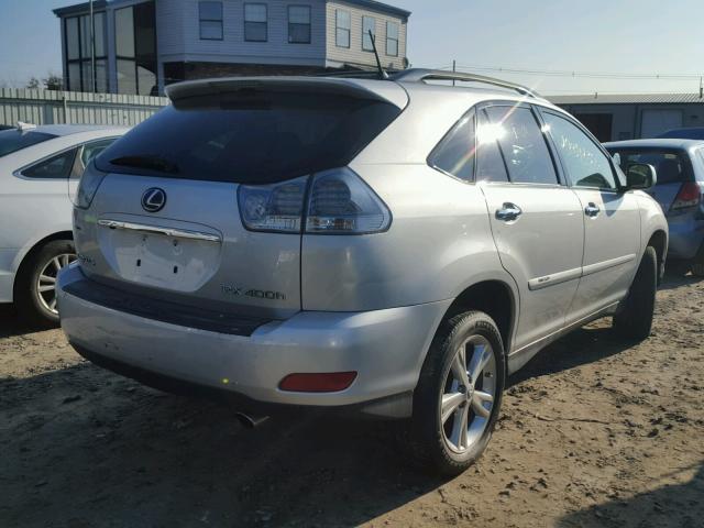 JTJHW31U782853707 - 2008 LEXUS RX 400H SILVER photo 4