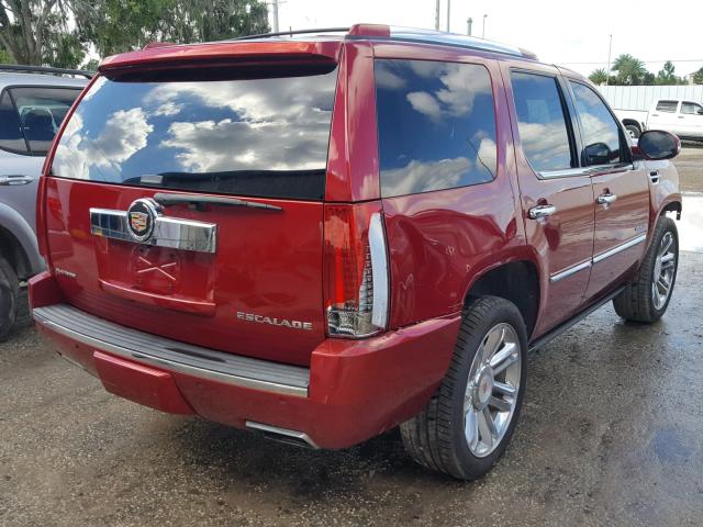 1GYS3DEF6ER108639 - 2014 CADILLAC ESCALADE P RED photo 4