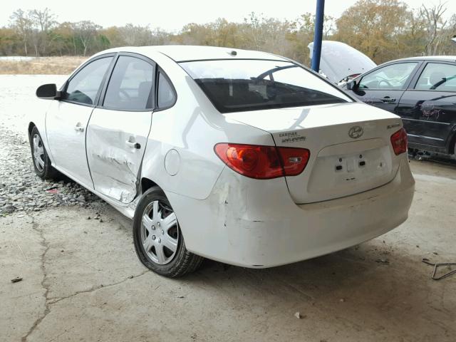 KMHDU46D67U162351 - 2007 HYUNDAI ELANTRA GL WHITE photo 3