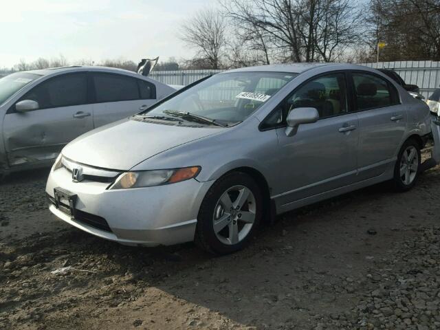 2HGFA16597H102601 - 2007 HONDA CIVIC LX SILVER photo 2