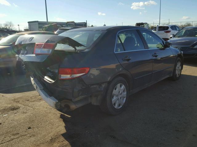 1HGCM564X3A063664 - 2003 HONDA ACCORD LX BLUE photo 4