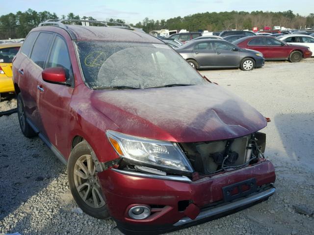 5N1AR2MM0EC625356 - 2014 NISSAN PATHFINDER BURGUNDY photo 1