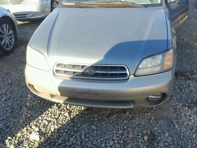 4S3BH675627630329 - 2002 SUBARU LEGACY OUT GREEN photo 7