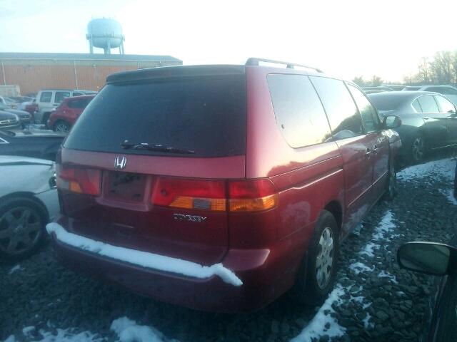 5FNRL18913B097819 - 2003 HONDA ODYSSEY EX BURGUNDY photo 4