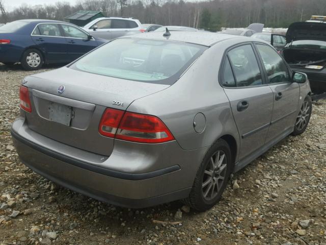 YS3FB49S331022193 - 2003 SAAB 9-3 LINEAR GRAY photo 4