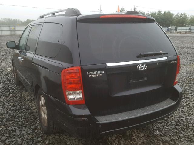 KNDMC233876031191 - 2007 HYUNDAI ENTOURAGE BLACK photo 3