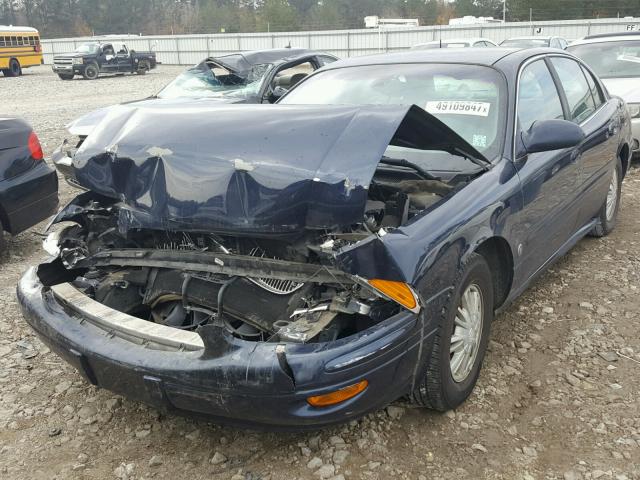 1G4HP54K324210588 - 2002 BUICK LESABRE CU BLUE photo 2