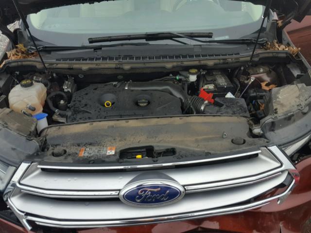 2FMTK3J97FBB19480 - 2015 FORD EDGE SEL BROWN photo 7