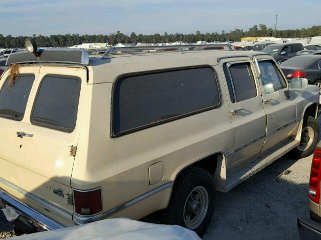 1G8GK26M9GF187061 - 1986 CHEVROLET SUBURBAN K TAN photo 4