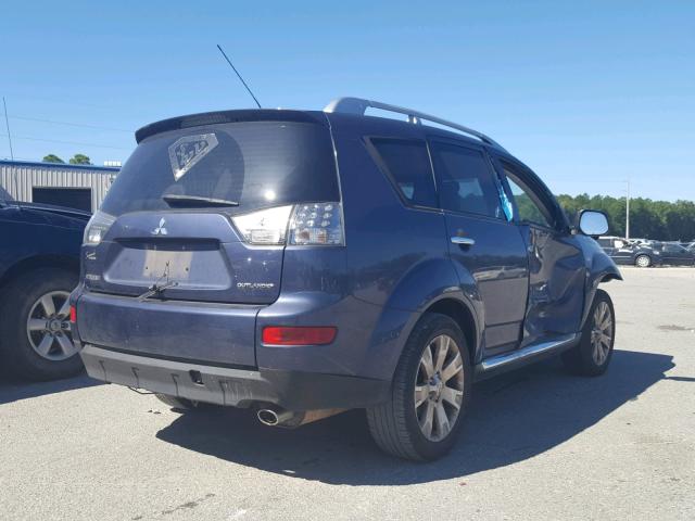 JA4LS31W69Z012510 - 2009 MITSUBISHI OUTLANDER BLUE photo 4