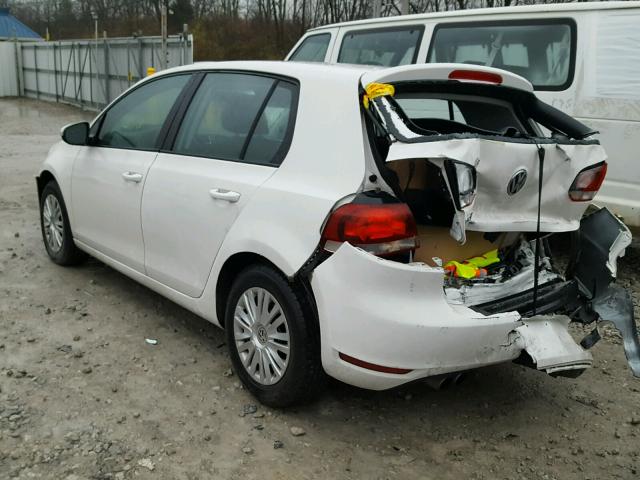 WVWDA7AJXAW293760 - 2010 VOLKSWAGEN GOLF 白色 照片 3
