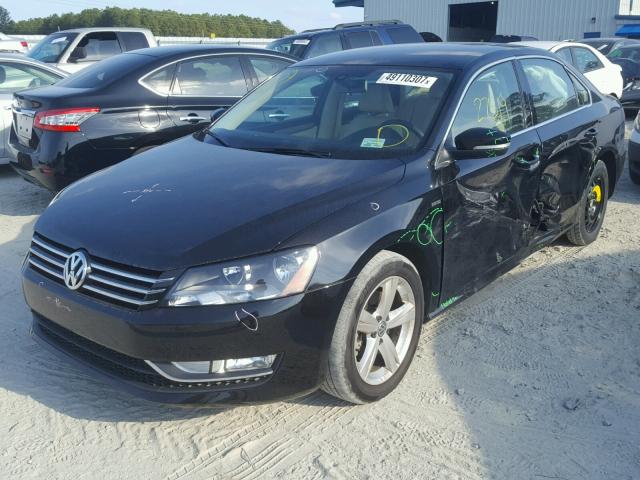 1VWAS7A33FC104714 - 2015 VOLKSWAGEN PASSAT S BLACK photo 2