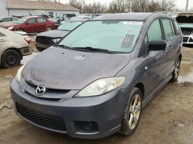 JM1CR293370136192 - 2007 MAZDA 5 GRAY photo 2