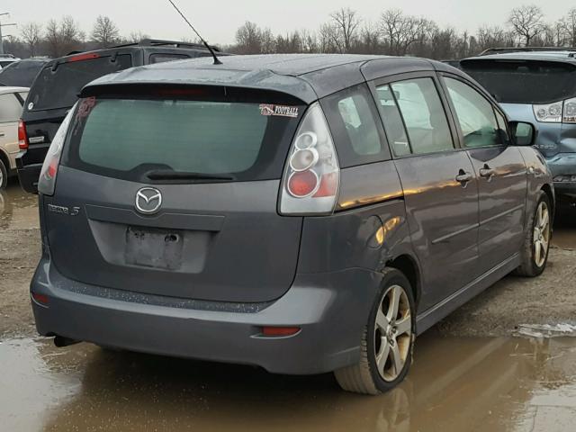 JM1CR293370136192 - 2007 MAZDA 5 GRAY photo 4