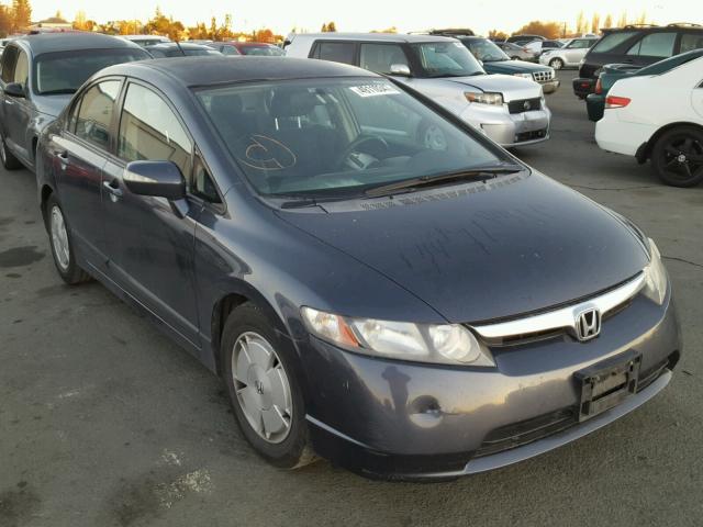 JHMFA362X7S007889 - 2007 HONDA CIVIC HYBR GRAY photo 1