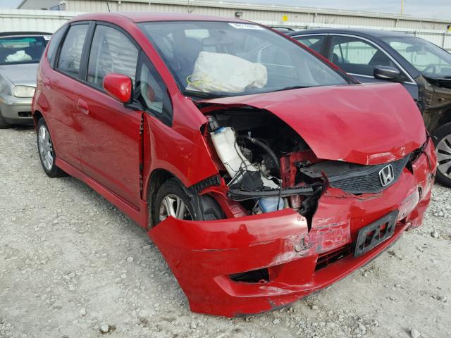 JHMGE8H40AC033956 - 2010 HONDA FIT SPORT RED photo 1