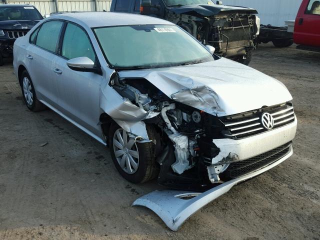 1VWAH7A33CC029832 - 2012 VOLKSWAGEN PASSAT S فضي صورة 1