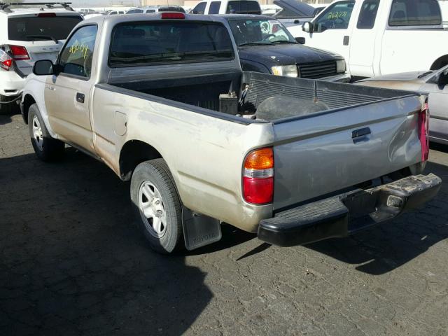 5TENL42N04Z383313 - 2004 TOYOTA TACOMA TAN photo 3