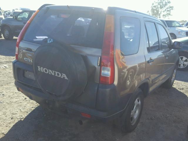 JHLRD78402C006221 - 2002 HONDA CR-V LX BROWN photo 4