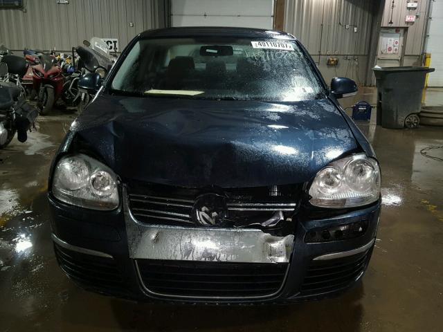 3VWJZ71K38M116849 - 2008 VOLKSWAGEN JETTA S BLUE photo 9