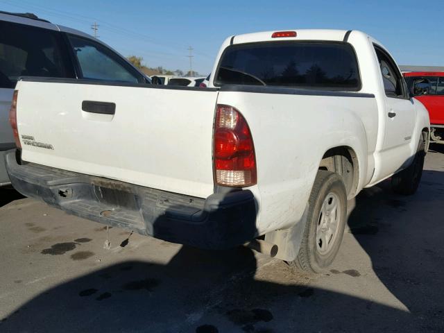 5TENX22N26Z237040 - 2006 TOYOTA TACOMA WHITE photo 4