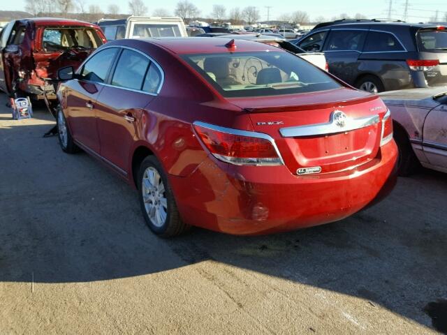 1G4GC5ER2CF328592 - 2012 BUICK LACROSSE RED photo 3