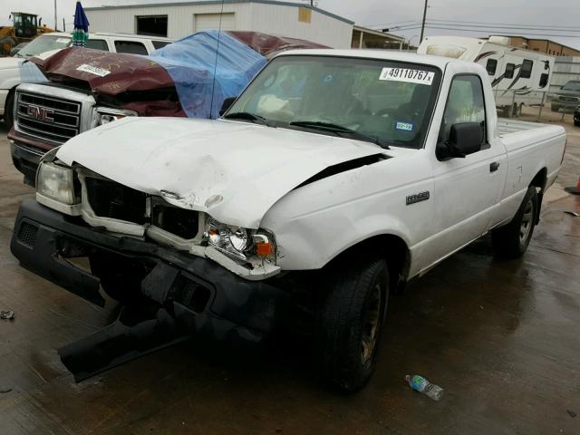 1FTYR10UX7PA83021 - 2007 FORD RANGER WHITE photo 2