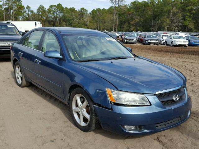 5NPEU46F86H066594 - 2006 HYUNDAI SONATA GLS BLUE photo 1