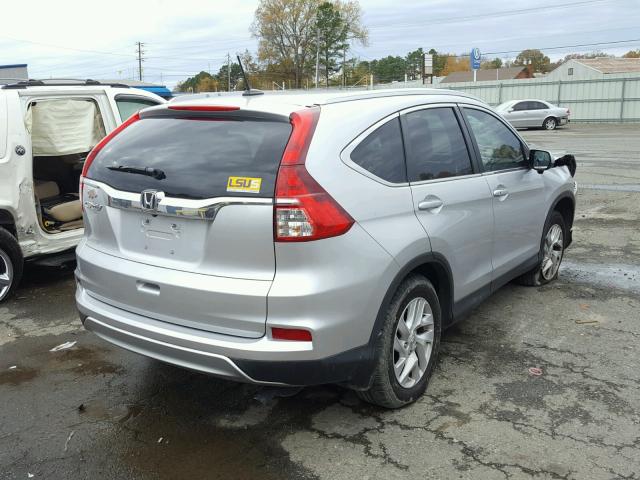 2HKRM3H77FH535904 - 2015 HONDA CR-V EXL SILVER photo 4