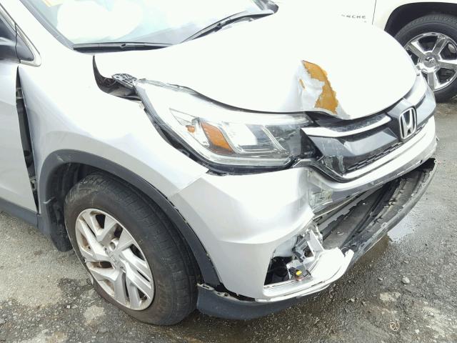 2HKRM3H77FH535904 - 2015 HONDA CR-V EXL SILVER photo 9